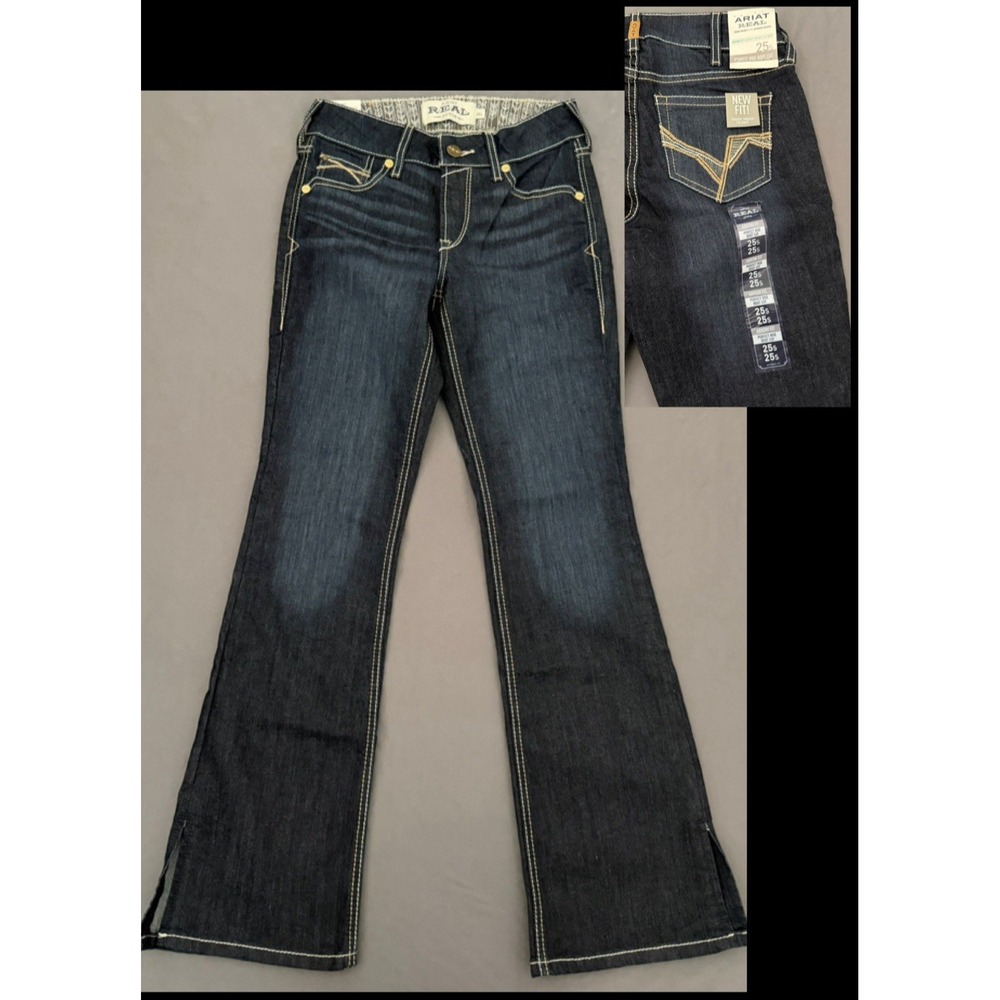 Ariat Danna Denim Jeans Womens 25S Dark Wash Perfect Rise Arrow Bootcut NEW!